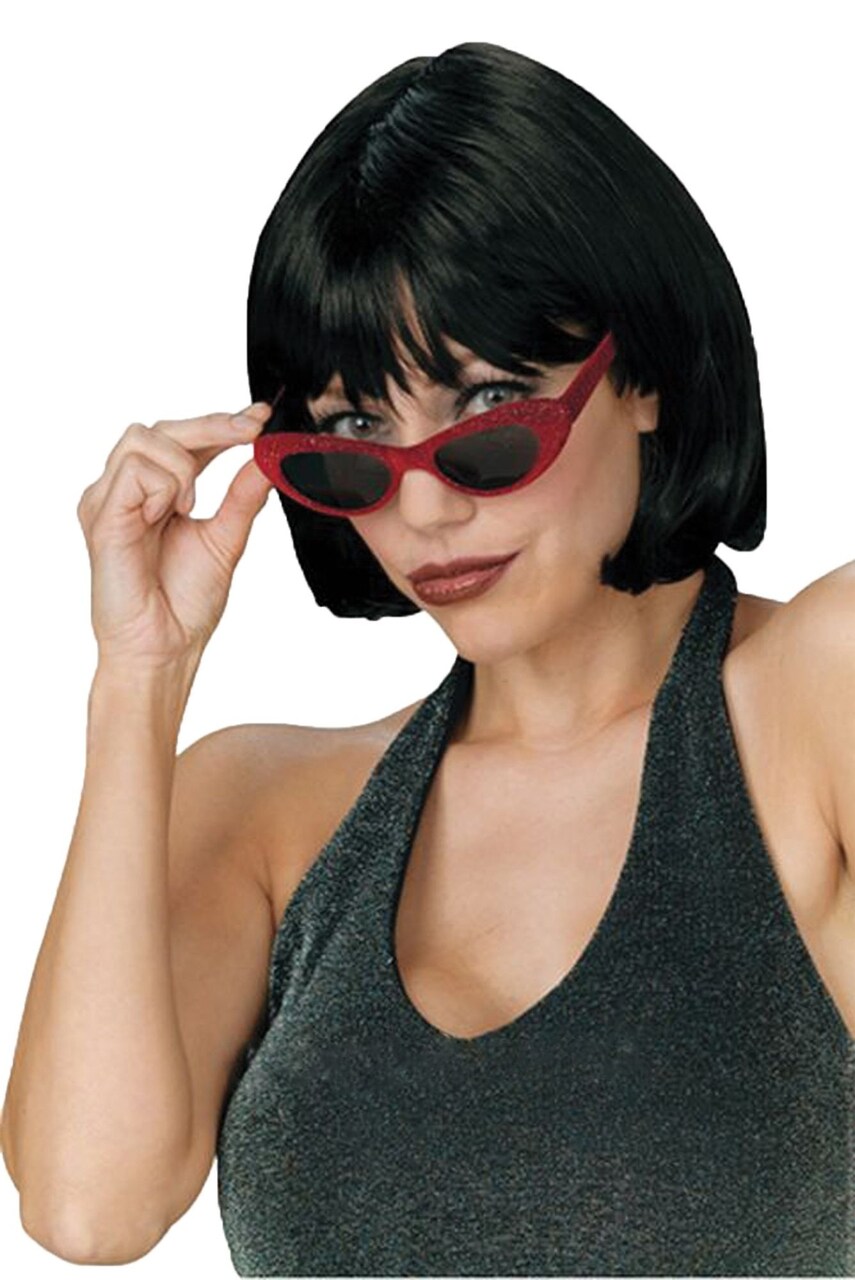 The Costume Center Black Bob Women Adult Halloween Short Wig Costume Accessory - One Size